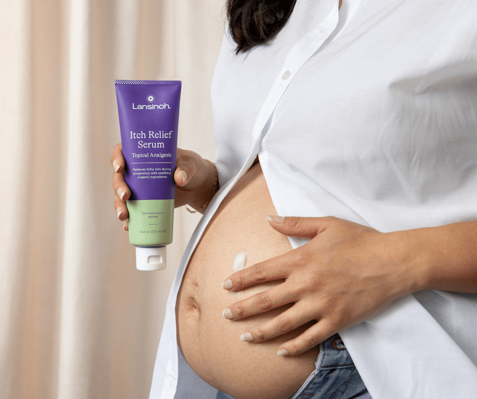 Pregnant woman using topicals for PUPPP rash