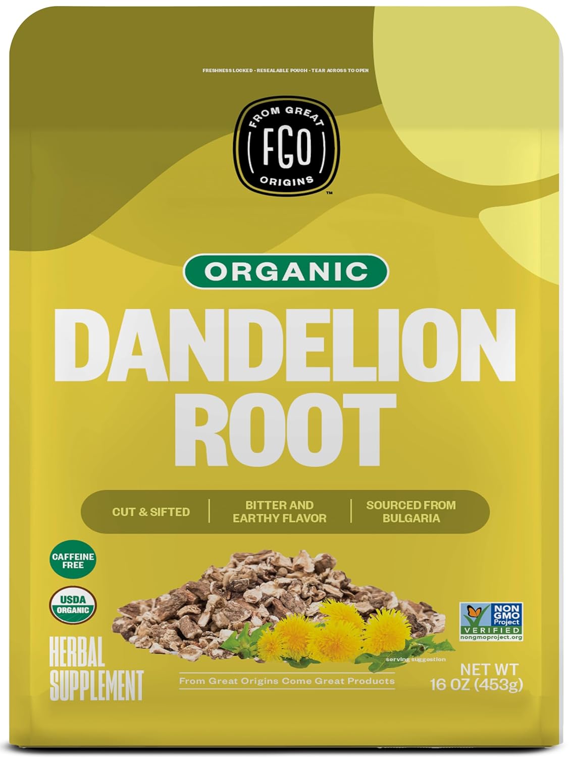 From Great Origins Organic Dandelion Root Tea for PUPPP Rash Relief