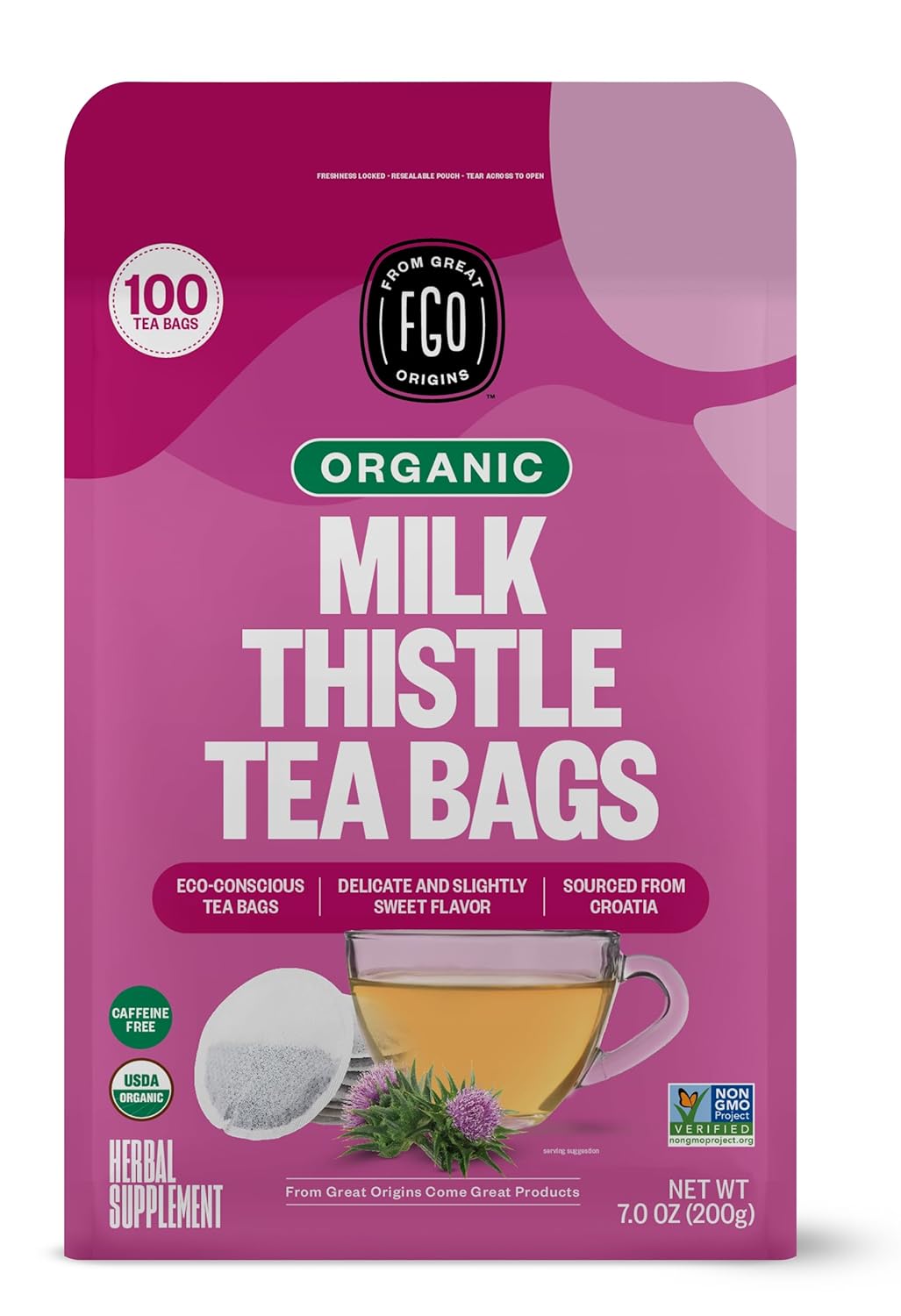 From Great Origins Organic Milk Thistle Tea for PUPPP Rash Relief